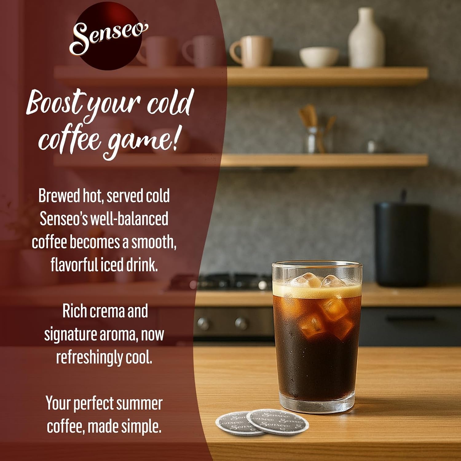 Espresso - (Packs Of) - Rich & Bold Espresso Flavor - Sing Coffee Pods - 80 Count - Single-Serve Coffee Pads with Rich Crema - Compatible with  and Pelecom Machines