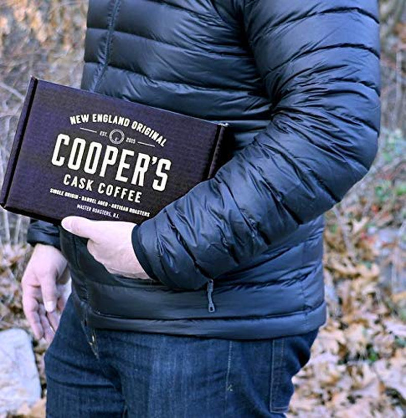 Bourbon & Whiskey Barrel Aged Coffee - Ground - 4 Bag Coffee Set - 4Oz and Single Origin Ethiopian Ground Coffee - 12 Oz