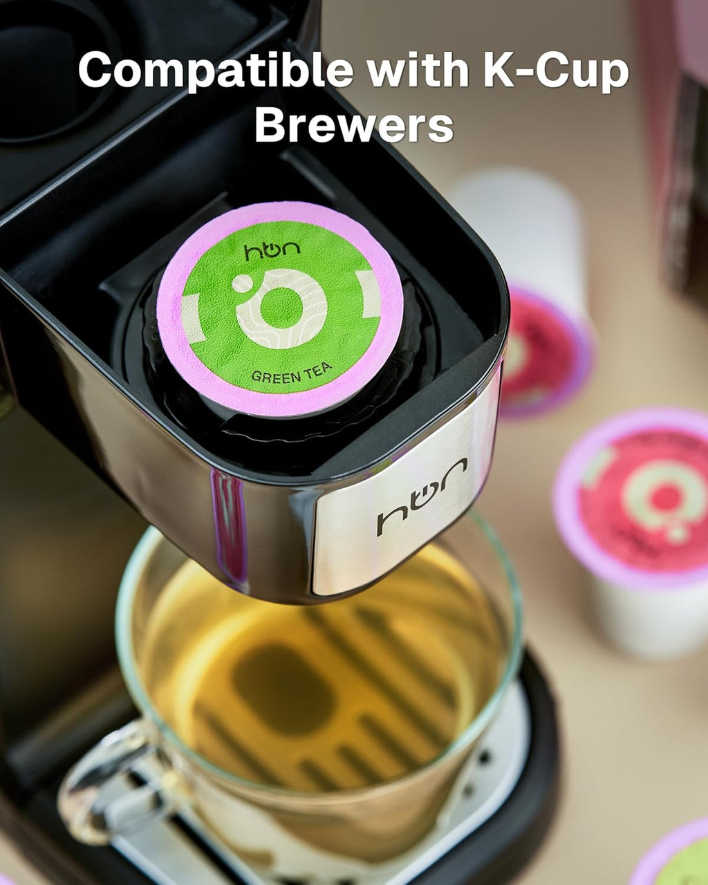 3-In-1 for Nespresso Capsule & K-Cup Pods & Ground Coffee Multi Coffee Maker + Tea 40-Count Sampler Variety Pack