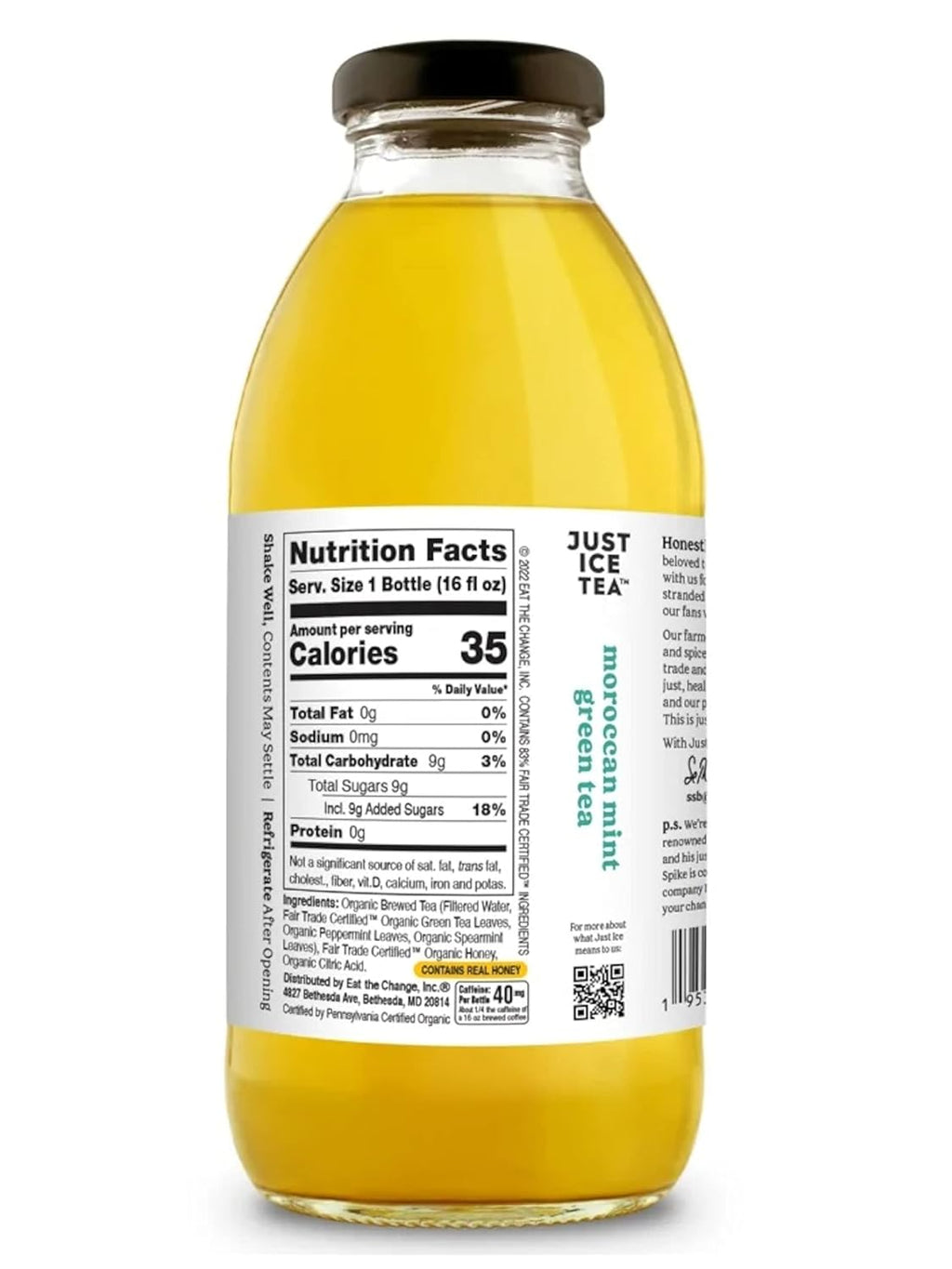 Organic Iced Tea, 16 Fl Oz Glass Bottles (6 Flavor Variety, Pack of 12)