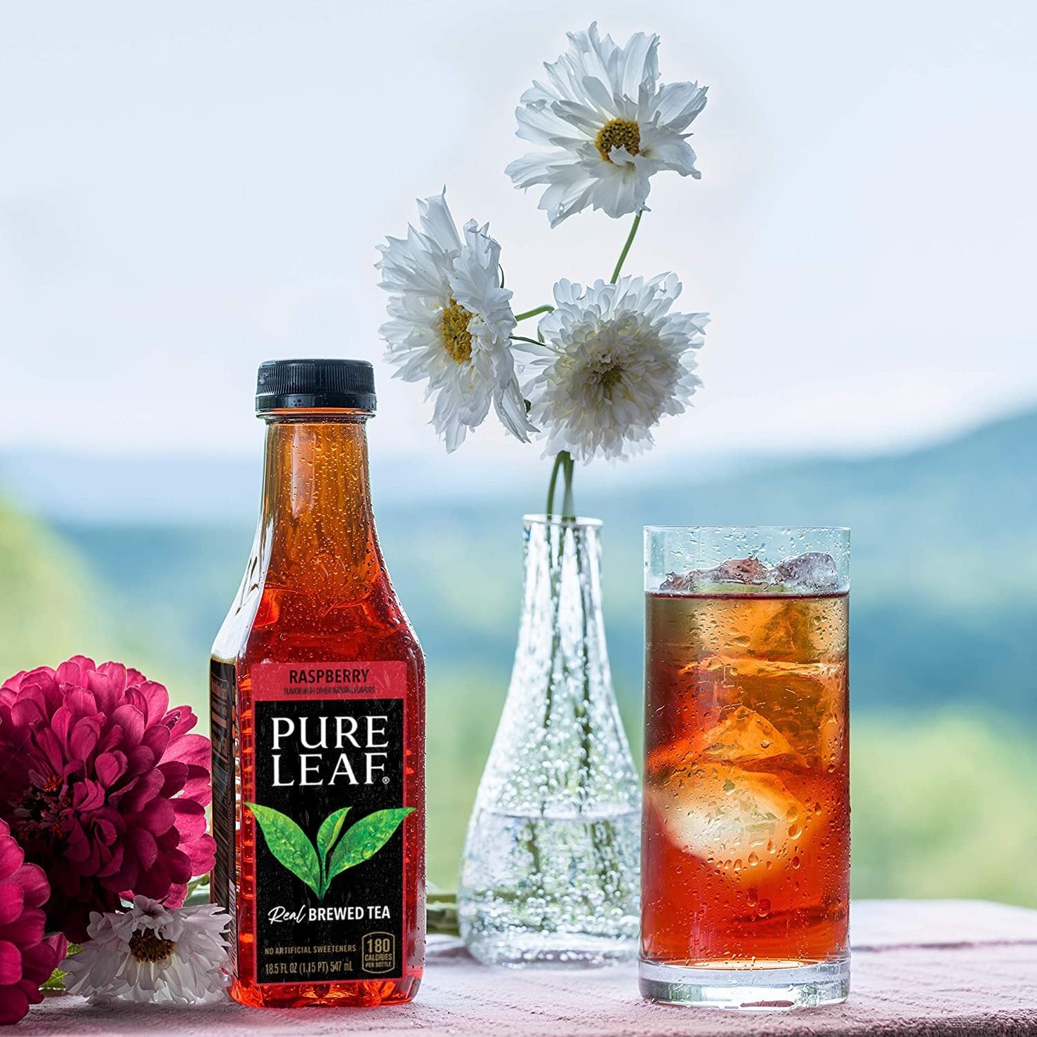 Pure Leaf Iced Tea Variety Pack 12 Bottles 18.5 Fl Oz Sweet Raspberry Lemon