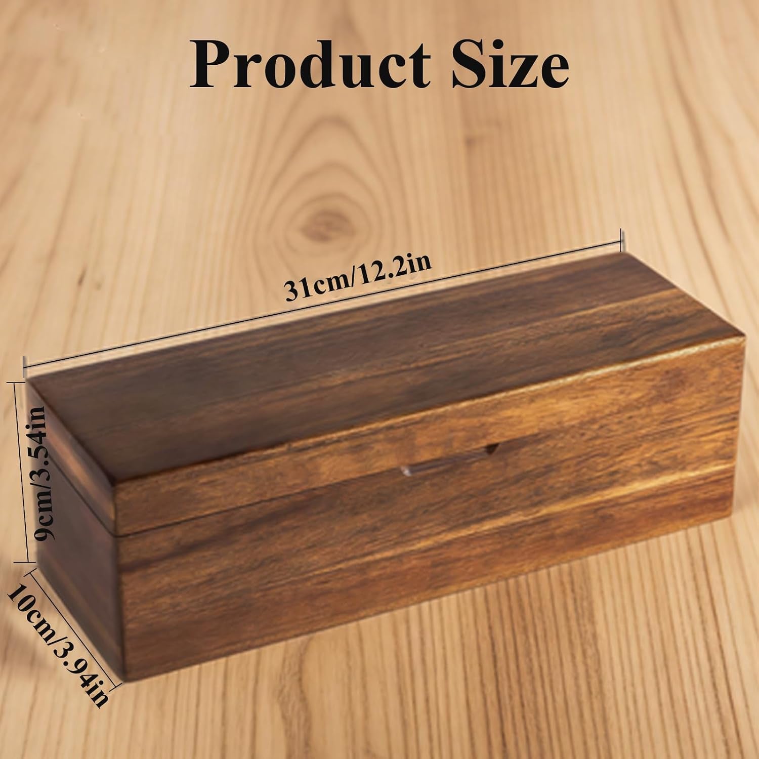 Wooden Tea Bag Organizers with 4 Compartments Tea Packet Storage Boxes & Display Caddy Tea Bag Holder for Countertop Storage