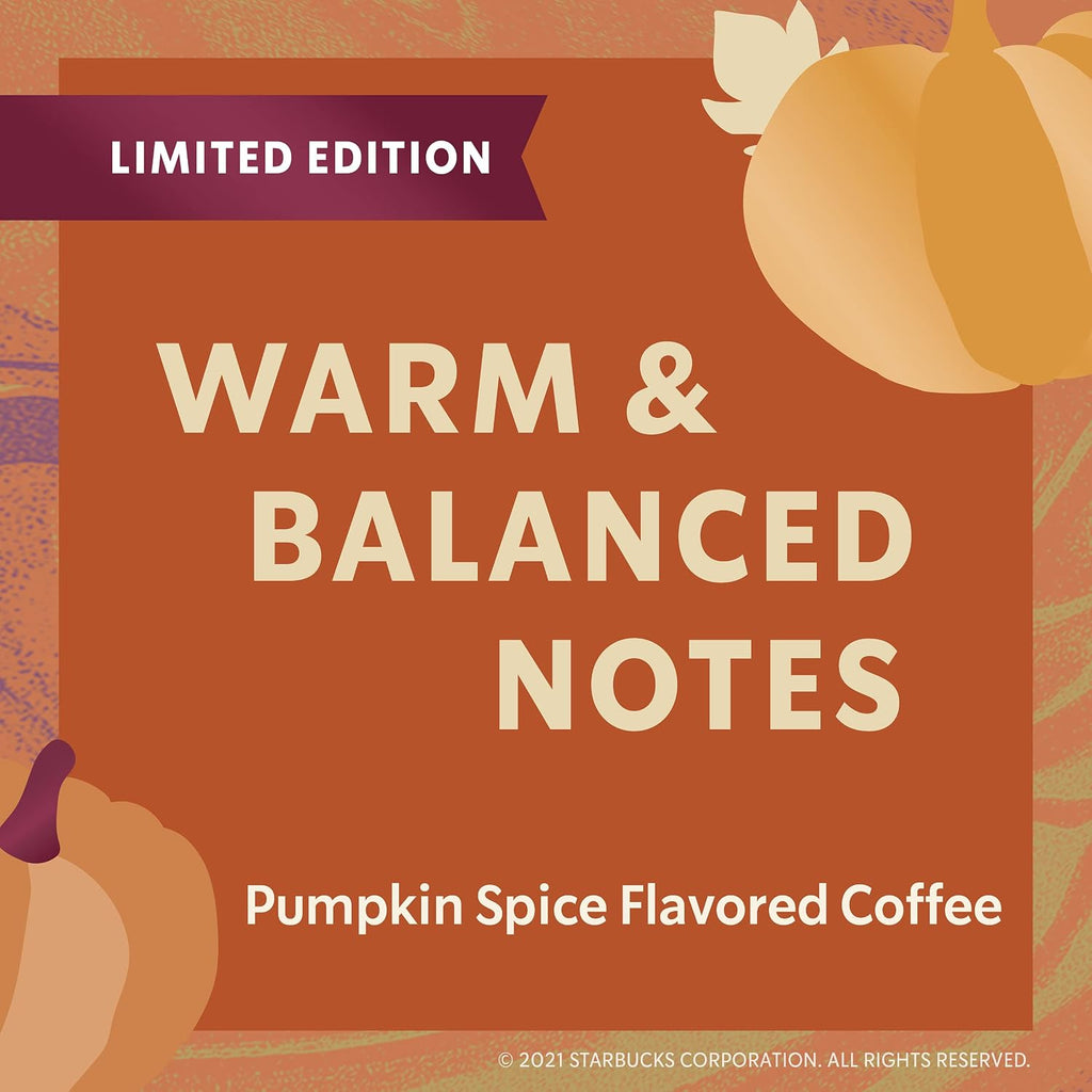 Starbucks Flavored Ground Coffee —Varitey Pack — Fall Limited Edition — 3 Bags Total