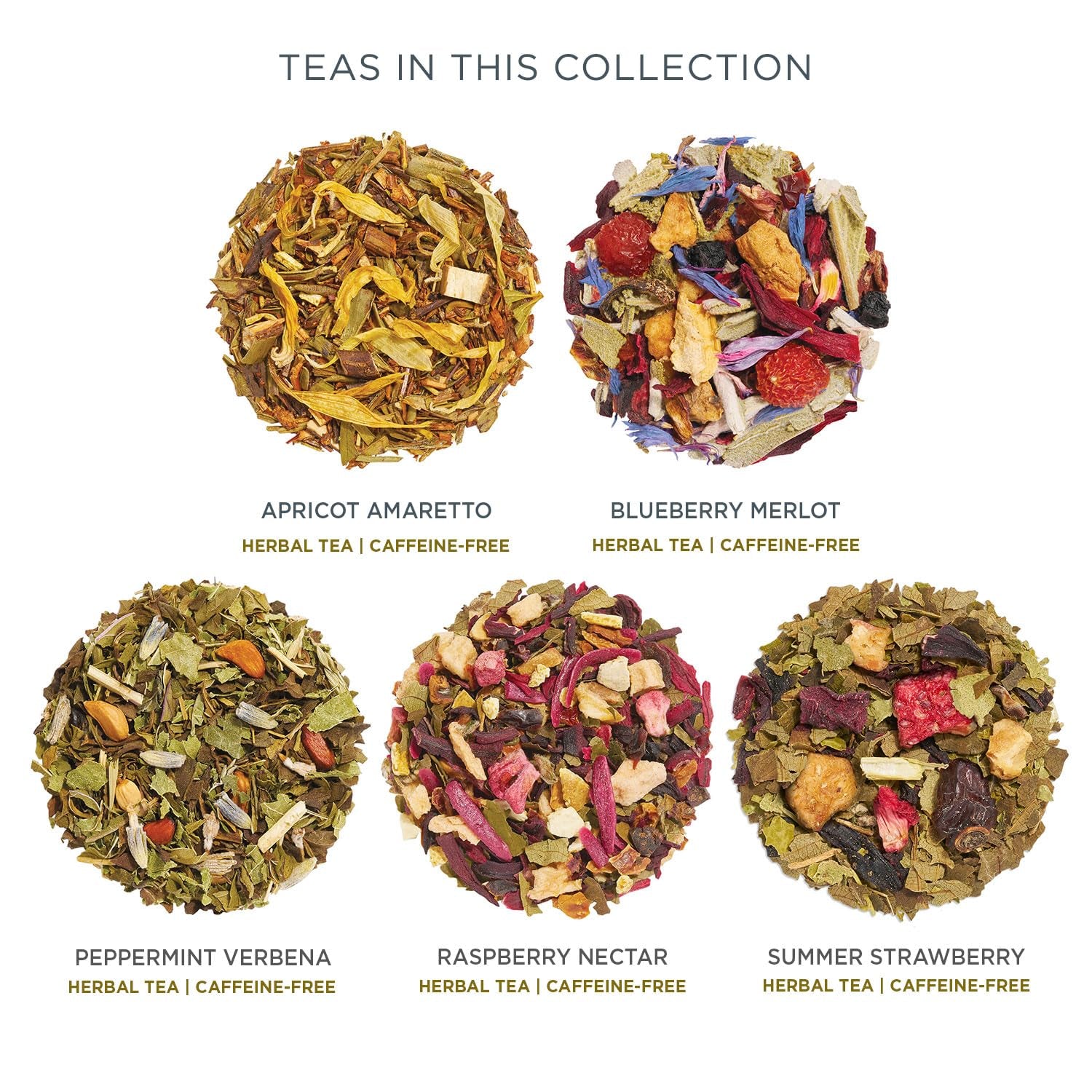 Single Steeps Tea Sampler, Herbal Retreat, 15 Pouches | 15 Single Serve Loose Leaf Bags - Premium Handcrafted Tea Blends - Giftable Presentation Box