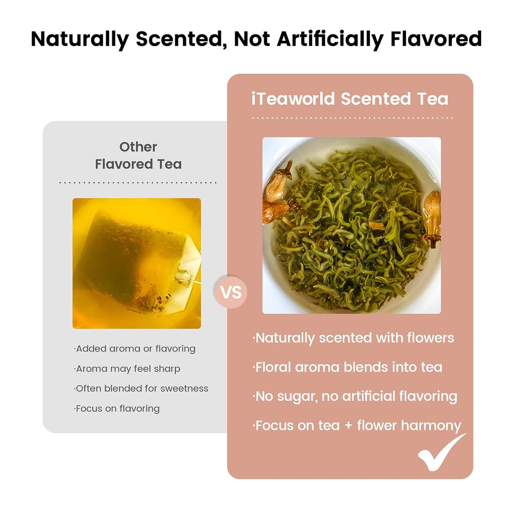 Chinese 10 Naturally Floral Loose Leaf Tea Sampler Gift Set,3.5Oz | up to 250 Cups|Rose Black Tea,Jasmine Green Tea Ect.|No Artificial Flavoring|Each Flavor 2 Packs|Great Tea Bags Variety Pack