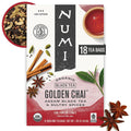 Numi Organic Golden Chai Tea, 18 Tea Bags, Assam Black Tea, Cardamom, Ginger & Anise