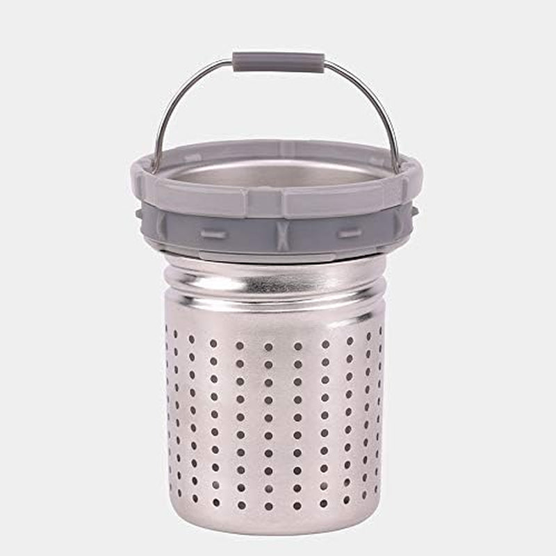 Zojirushi SE-KAE48WZ Stainless Tea Tumbler with Handle, 16-Ounce, off White