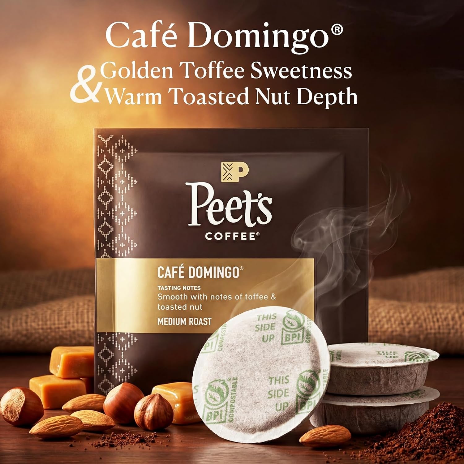 Peet’S Major Dickason’S & Domingo Coffee Pods – 32 Count (2 Packs of 16) – Dark Roast & Medium Roast Variety Pack with Bold, Smooth Flavor – Compatible with Pelecom Coffee Machines – Peet’S Coffee Pods