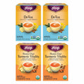 Detox & Wellness Variety Pack, 16 Tea Bags (4 Pack) | Organic Caffeine-Free Cleansing Teas with Honey Chai Turmeric Vitality and Detox, Ayurvedic Spice Blends