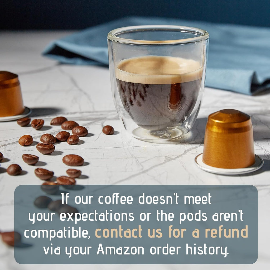 120Ct Espresso Pods for Nespresso Original Machines I Variety Pack | Compatible with Nespresso Original Machines I 3 Blends Espresso, Lungo & Ristretto I Intensity 8-10 I Aluminum & Recyclable