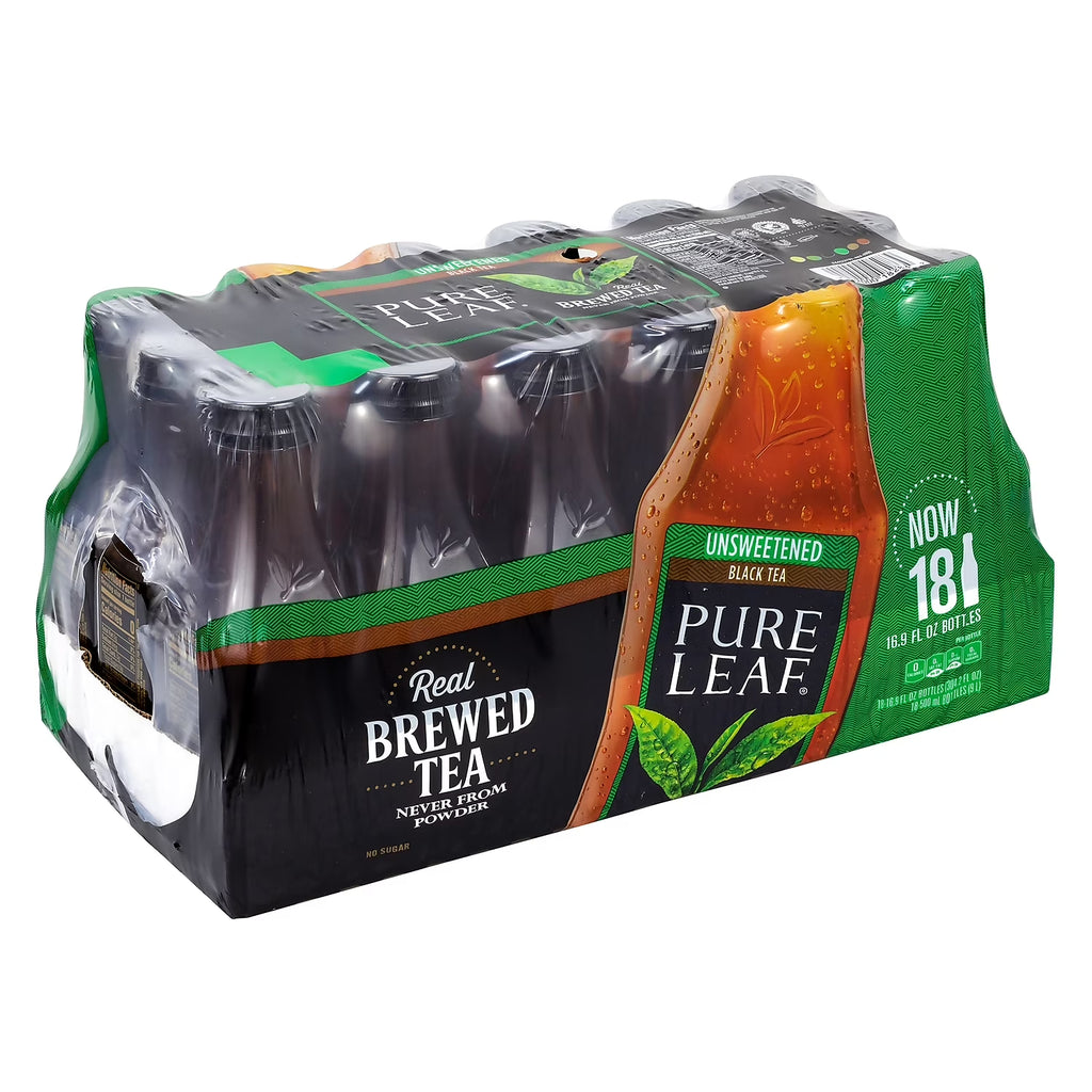 Lipton Pure Leaf Unsweetened Iced Black Tea 18-Pack/16.9 Oz (220-02027)