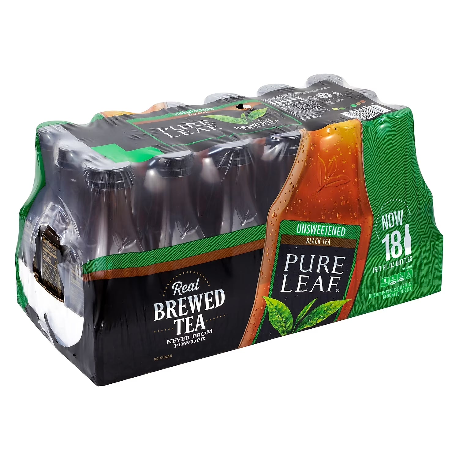 Lipton Pure Leaf Unsweetened Iced Black Tea 18-Pack/16.9 Oz (220-02027)