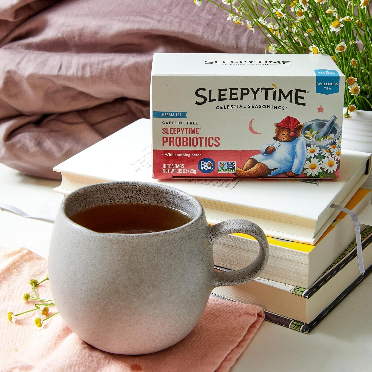 Wellness Tea Sleepytime Variety Pack, Detox, Sinus Soother, Throat Tamer, Sleepytime Extra, Honey, Immune Boost, Caffeine Free Sleep Tea, 20 Tea Bags (Pack of 6)