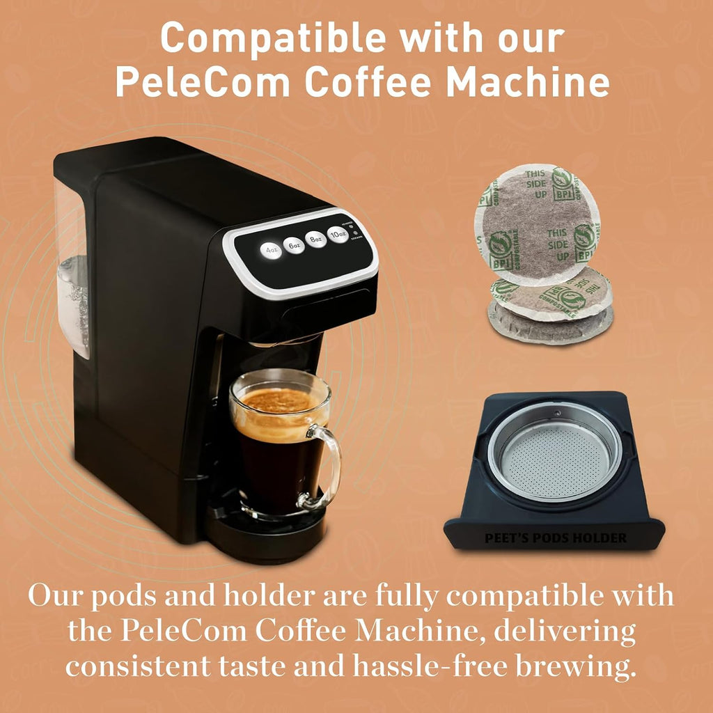 Peet’S Café Domingo Coffee Pods – 96 Count (6 Packs of 16) – Medium Roast with Smooth, Balanced Flavor and Aromatic Finish – Compatible with Pelecom Coffee Machines