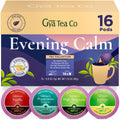 Evening Calm Tea Pod Collection Gift Set (16 Count) - Different Flavors Assorted Variety Pack