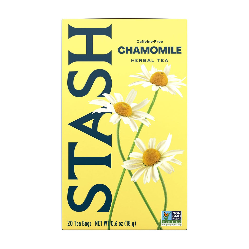 Tea Chamomile Herbal Tea - Naturally Caffeine Free, Non-Gmo Project Verified Premium Tea with No Artificial Ingredients, 20 Count (Pack of 6) - 120 Bags Total
