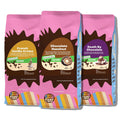 Decaf Flavored Ground Coffee Variety Pack, Includes Chocolate Hazelnut, French Vanilla and Death by Chocolate, in 10 Oz Bags, for Brewing Flavored Hot or Iced Decaf Coffee, Variety 3 Pack