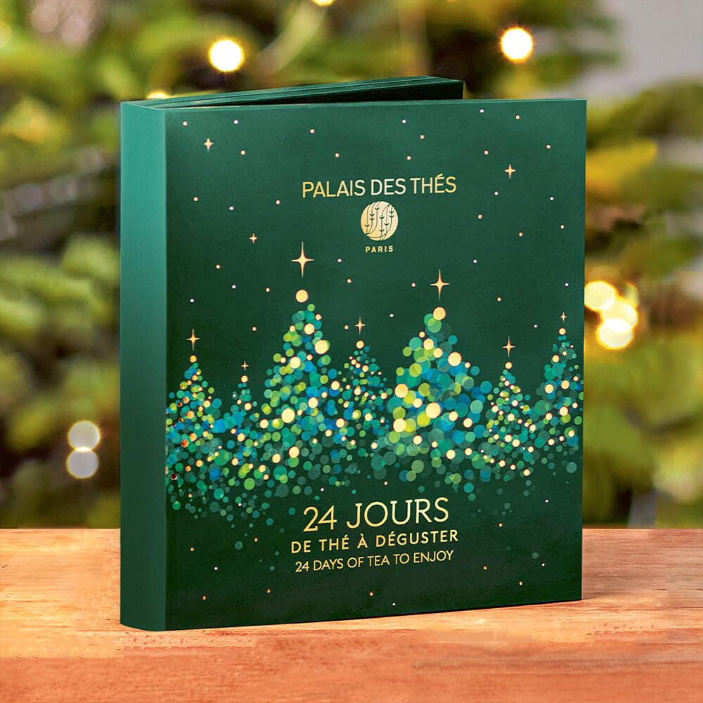 - Tea Advent Calendar - Holiday Collection | 24 Premium French Delightful Tea Bags | Black, Green, Single Estate, Herbal & Rooibos Teas.