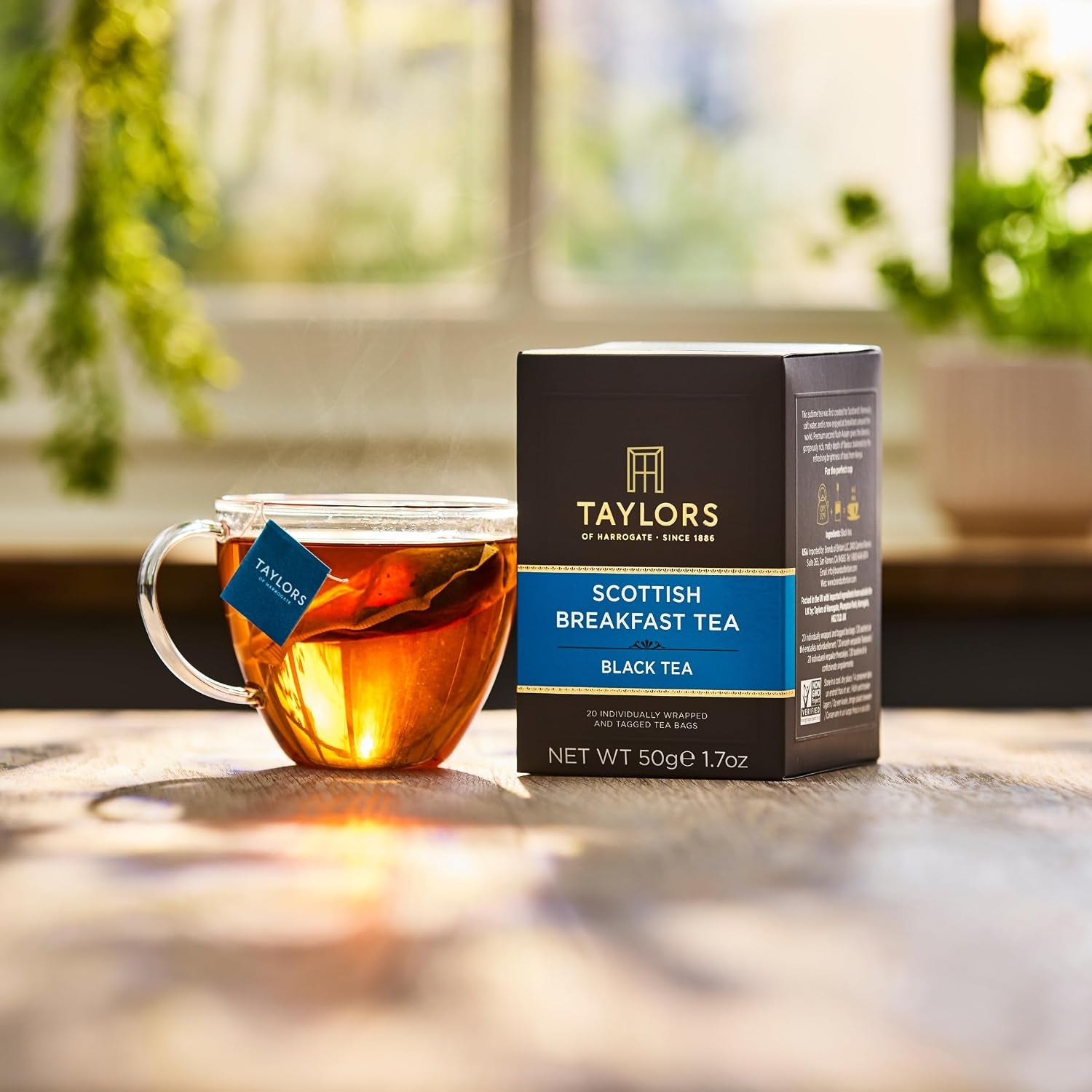 Black Tea Variety Pack, Individually Wrapped Bags, English Breakfast, Scottish Breakfast, Earl Grey 20 Count (Pack of 3), Caffeinated, Enjoy Hot or Iced, 60 Teabags