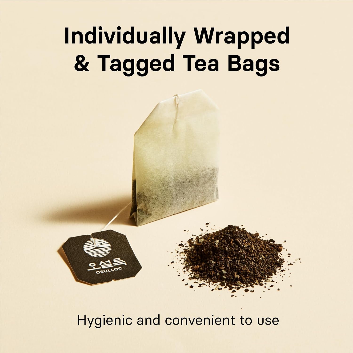 Tangerine Tea (Fresh Jeju Tangerine Flavor), Iced Tea Bags Fruit Tea Blend, Premium Teabags from Jeju Island, 20 Count