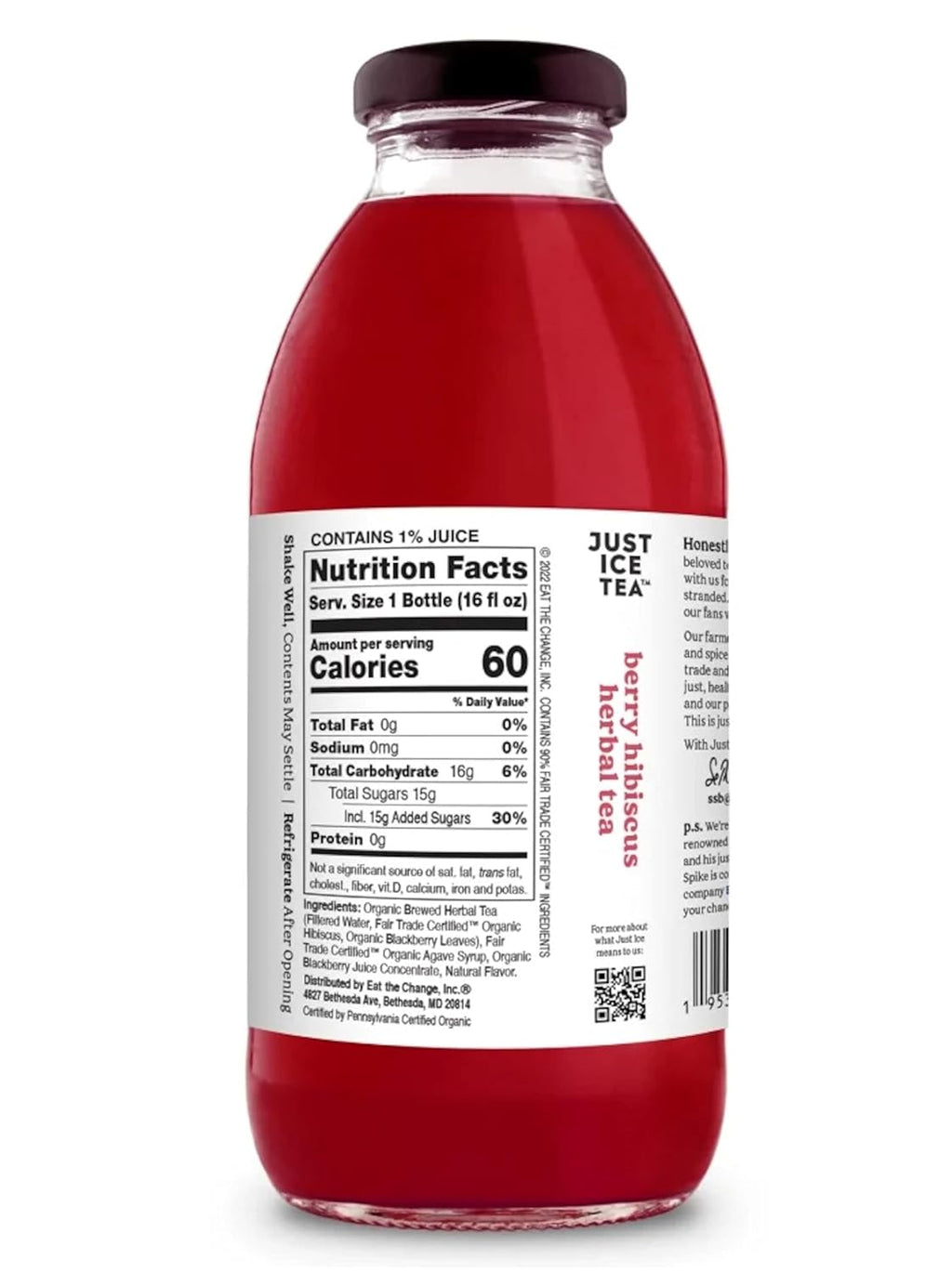 Organic Iced Tea, 16 Fl Oz Glass Bottles (6 Flavor Variety, Pack of 12)