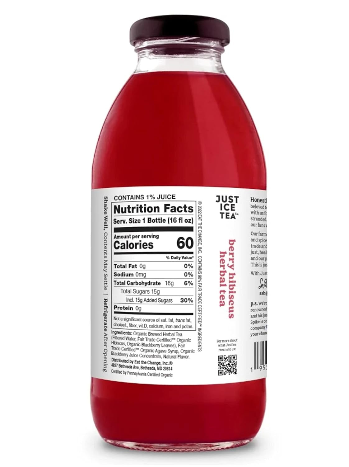 Organic Iced Tea, 16 Fl Oz Glass Bottles (6 Flavor Variety, Pack of 12)