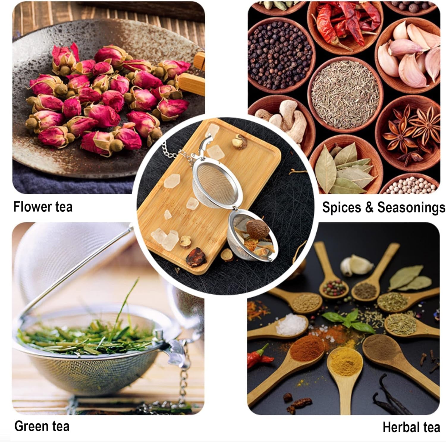 2Pcs Tea Infuser,Loose Leaf Tea Steeper Tea Strainer with Charm Handmade Dragonfly Butterfly Pendant Tea Ball Tea Filter Tea Infusers for Loose Tea