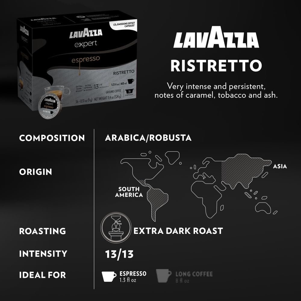 Lavazza Expert Variety Pack, Contains Light, Medium, and Dark Roast Espresso and Coffee Capsules, Compatible with Lavazza Classy Machines (36 Capsules)