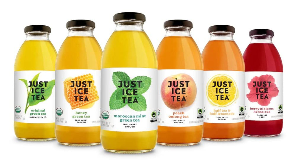 Organic Iced Tea, 16 Fl Oz Glass Bottles (6 Flavor Variety, Pack of 12)