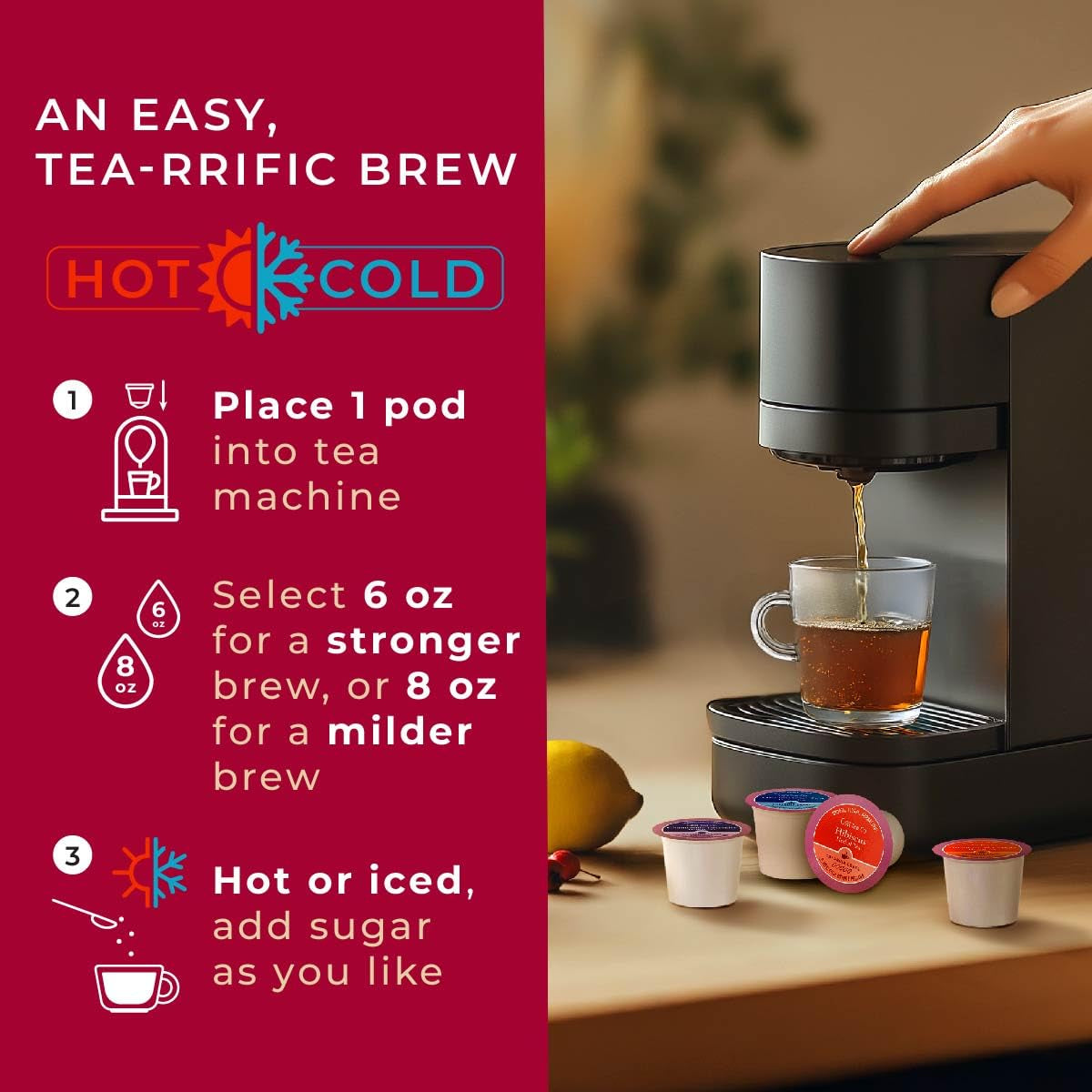 Her Wellness Tea Pod Gift Set (16 Count) - 7 Flavors Assorted Variety Pack | Chamomile Lavender, Citrus Mint, Turmeric Ginger, Hibiscus, Milk Thistle, Dreamtime, Passion Fruit, for Women, Non-Gmo