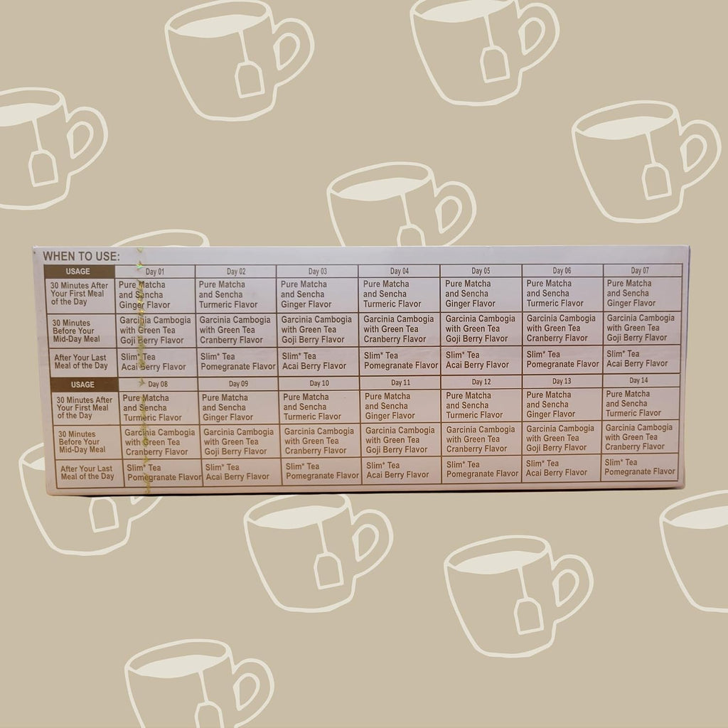 14 Day Weight Loss Tea, Garcinia & Matcha Green Tea, 42 Tea Bags