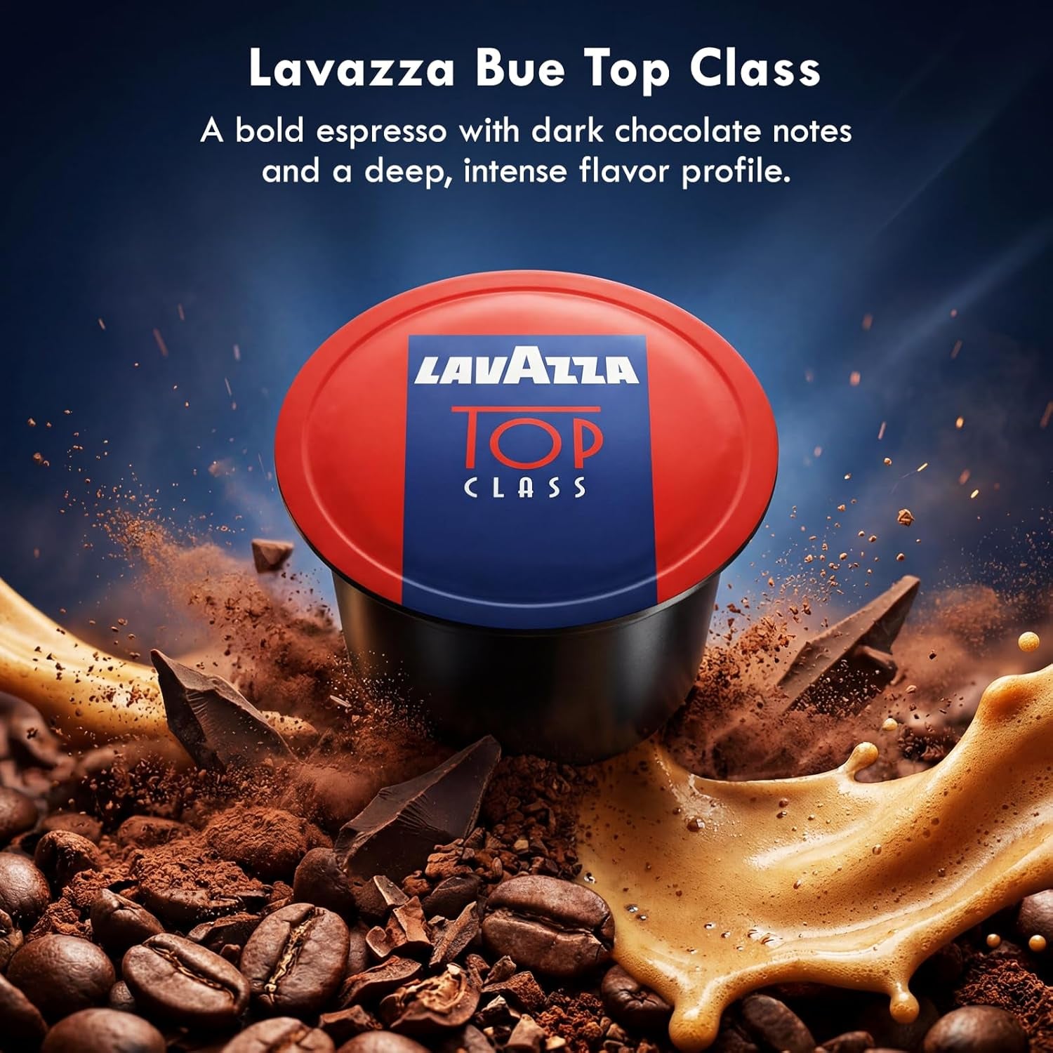 Blue Coffee Capsules Variety Pack – 100 Count (50 Pods Each) – Includes Top Class & Caffè Crema Blends – Compatible with  LB Espresso Machines Only – Premium Italian Coffee