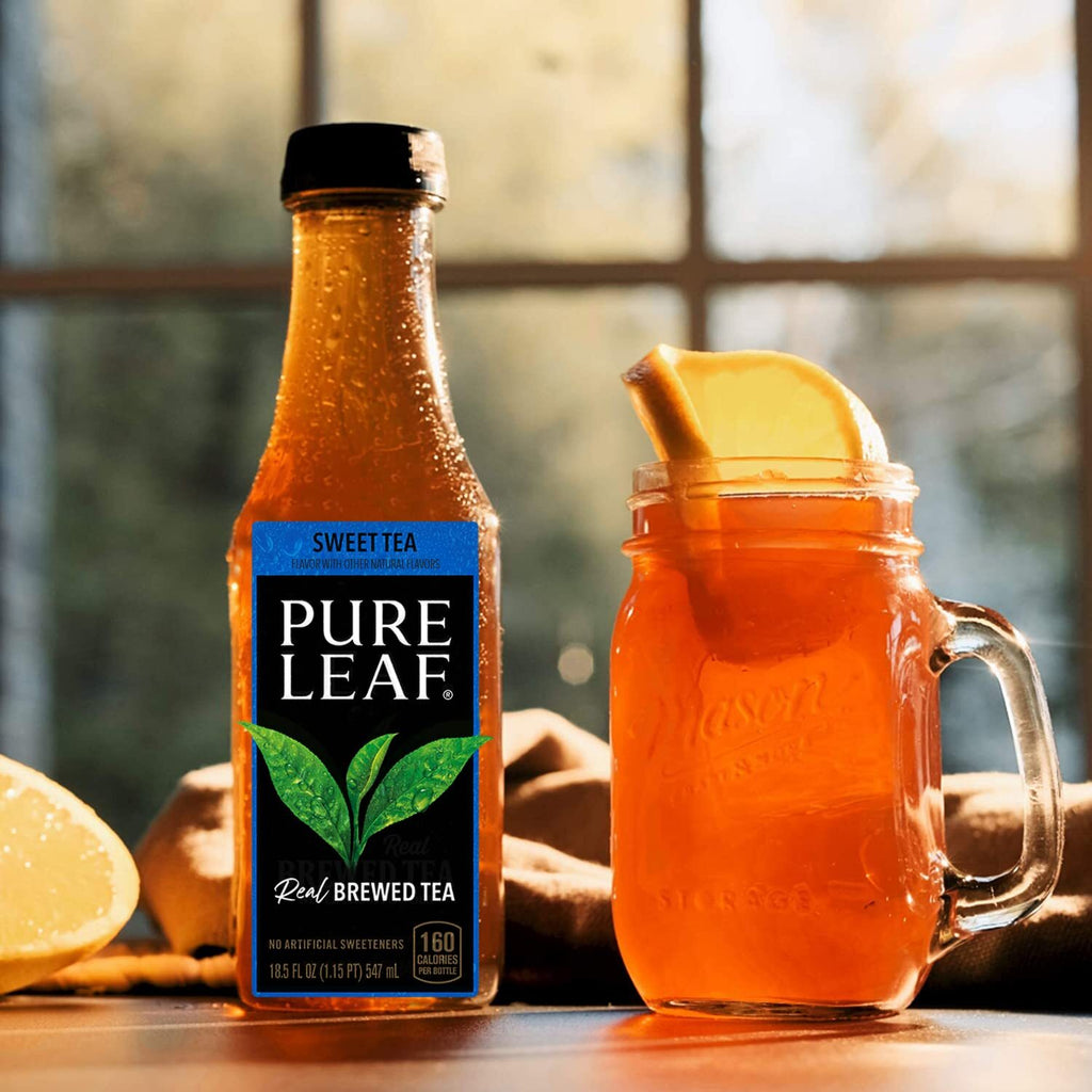 Pure Leaf Iced Tea Variety Pack 12 Bottles 18.5 Fl Oz Sweet Raspberry Lemon