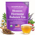 Hormone Balance Tea for Women, Organic Red Raspberry Leaf, Caffeine Free | Hormone Balance Support – Chaste Tree Berry, Chamomile, Nettle, Peppermint & Ginger Loose Leaf Tea, USDA Certified, USA Made.