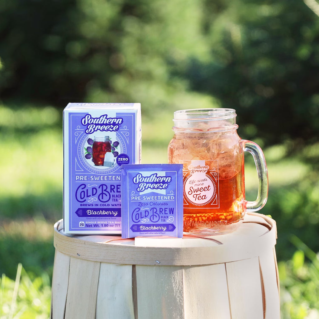 Cold Brew Sweet Tea Variety Pack Iced Tea with Black Tea and Zero Carbs Zero Sugar, 20 Individually Wrapped Tea Bags, Pack of 8