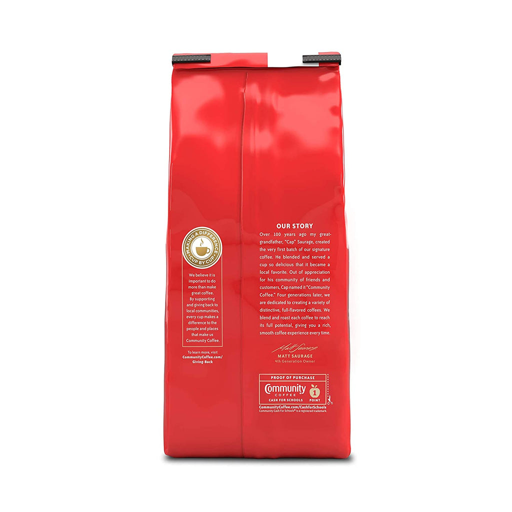 and Chicory, 72 Ounces Ground Coffee, Medium Dark Roast, 12 Ounce Bag (Pack of 6)