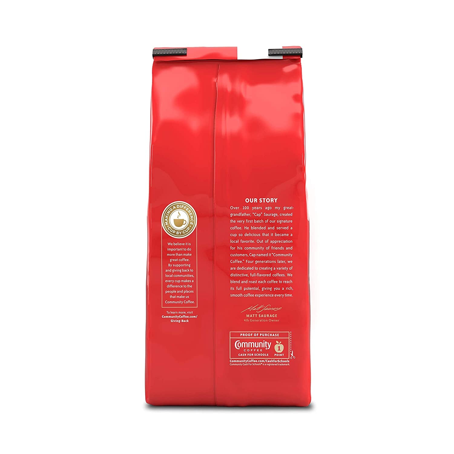 and Chicory, 72 Ounces Ground Coffee, Medium Dark Roast, 12 Ounce Bag (Pack of 6)