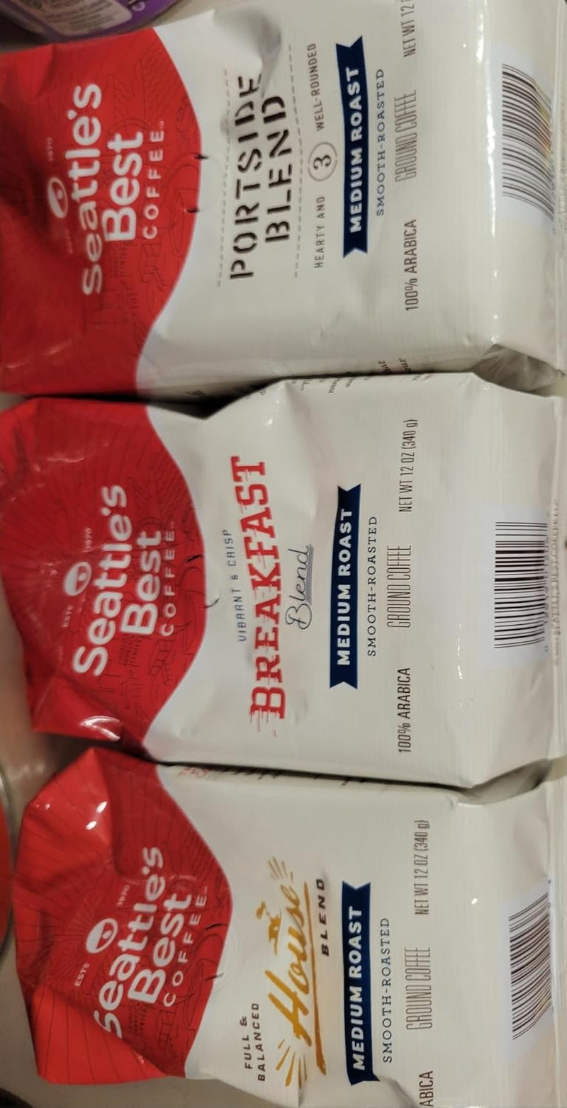 Medium Roast Ground Coffee Variety Pack | 12 Ounce Bags (Pack of 3)