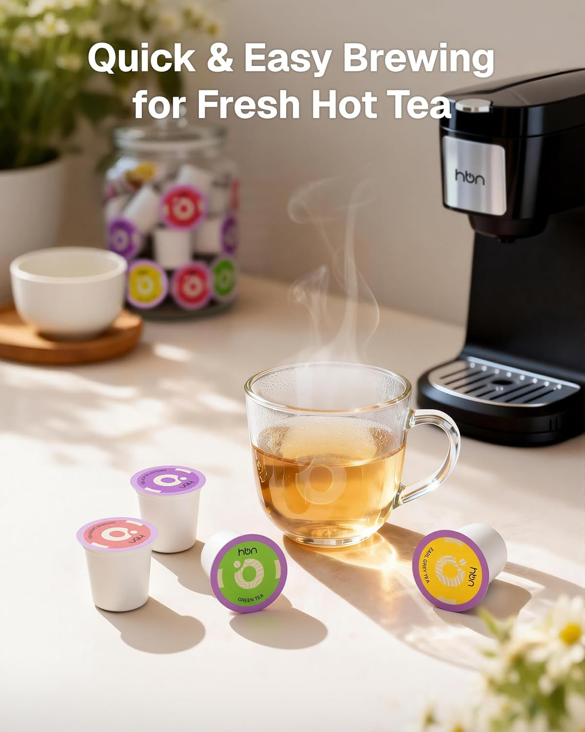3-In-1 for Nespresso Capsule & K-Cup Pods & Ground Coffee Multi Coffee Maker + Tea 40-Count Sampler Variety Pack
