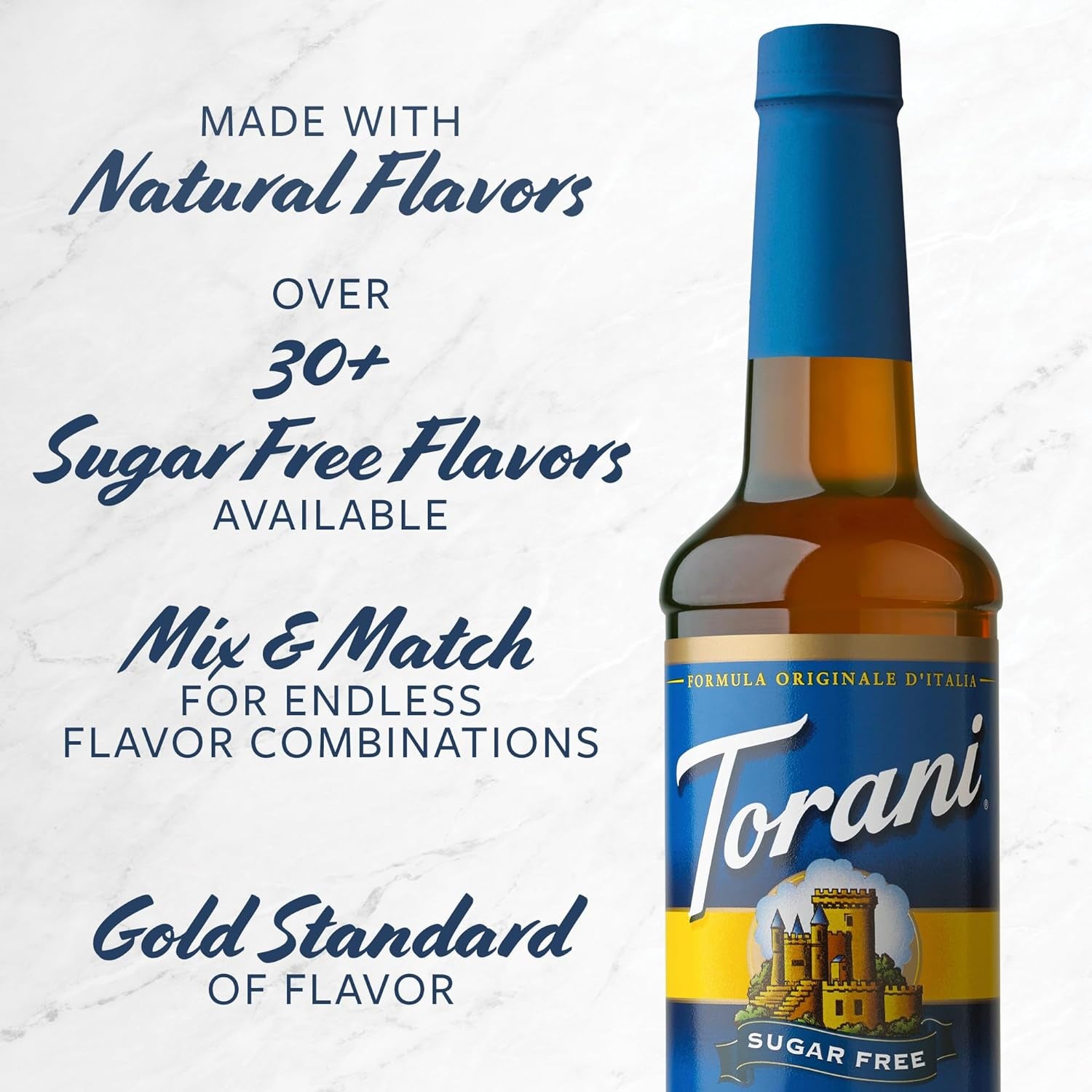 Sugar Free Flavored Drink Syrup Café Variety Pack, 25.4 Fl Oz 4 Pack