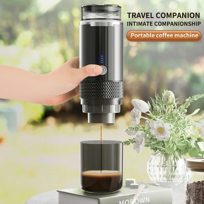 Portable Coffee Machine Coffee Maker Electric Capsule Ground Coffee Brewer Fit for Coffee Powder and Coffee Capsul Suitable