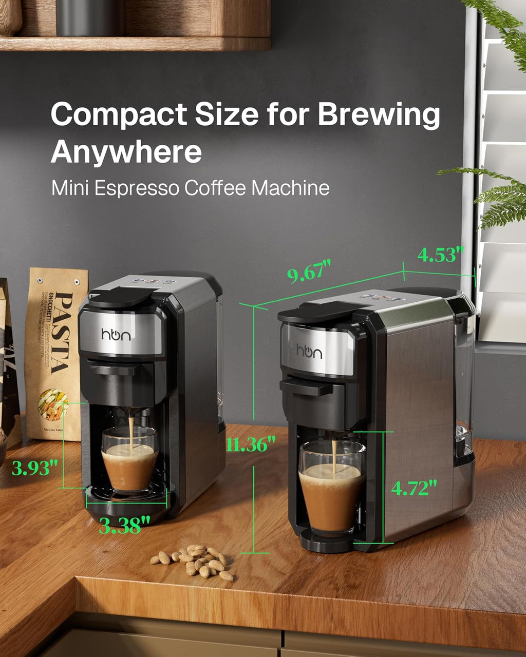 3-In-1 for Nespresso Capsule & K-Cup Pods & Ground Coffee Multi Coffee Maker + Tea 48-Count Sampler Variety Pack