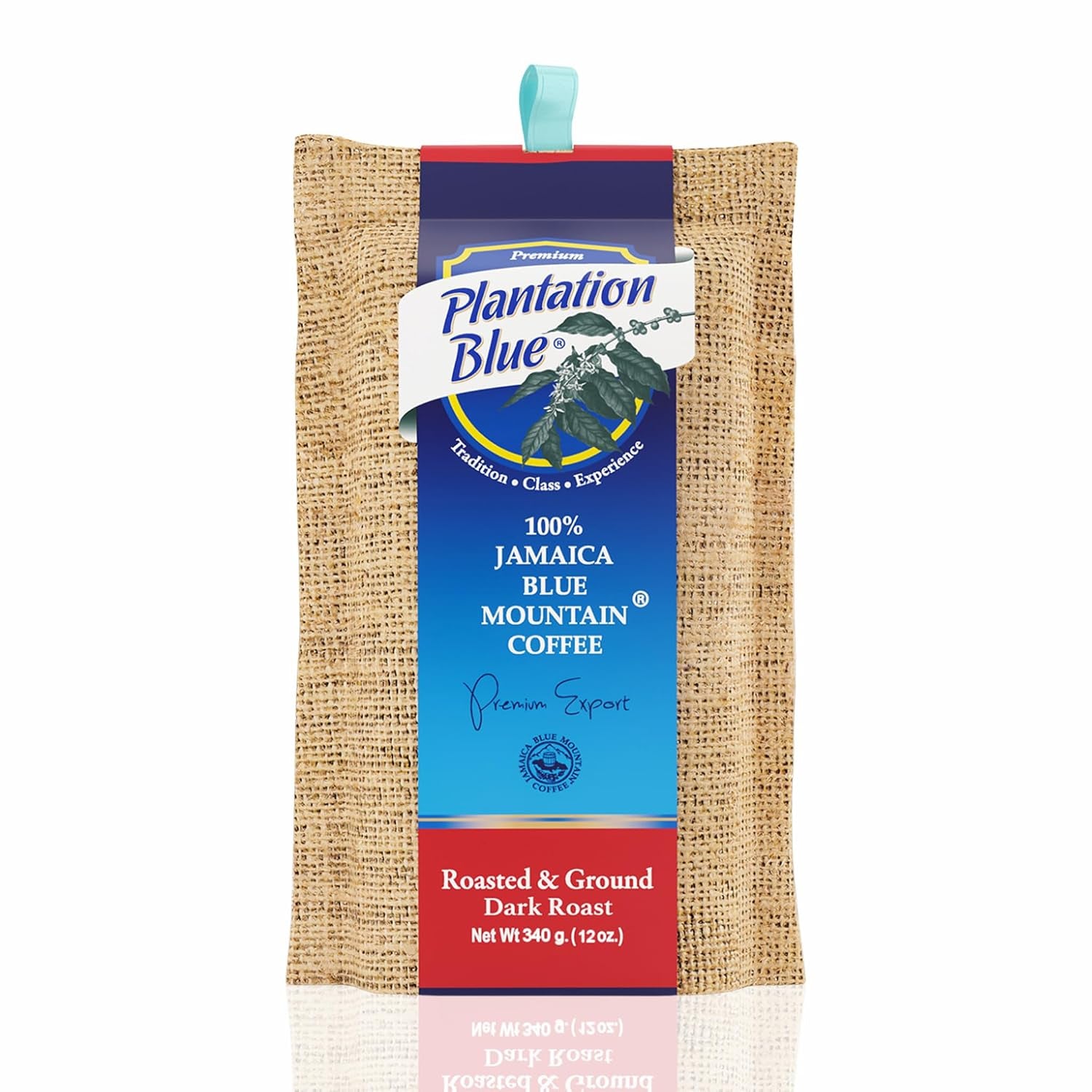 Plantation Blue Jamaica Blue Mountain Coffee Dark Roast Bundle – 12Oz Ground & 8Oz Whole Beans
