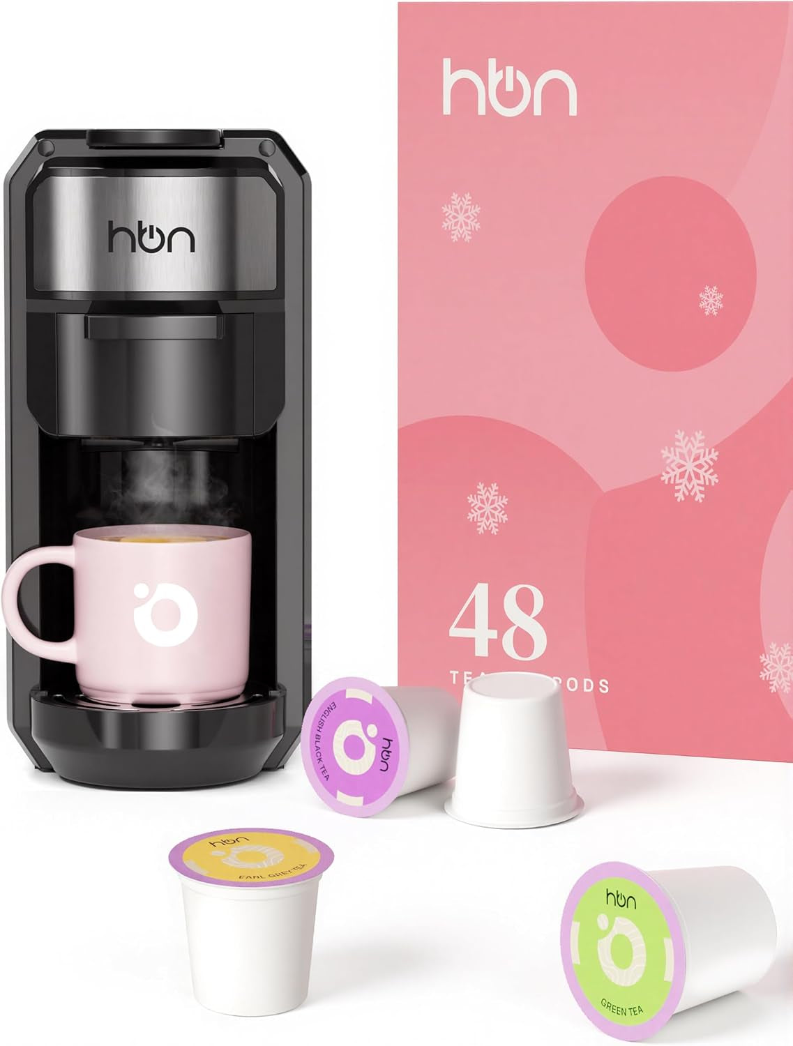 3-In-1 for Nespresso Capsule & K-Cup Pods & Ground Coffee Multi Coffee Maker + Tea 48-Count Sampler Variety Pack