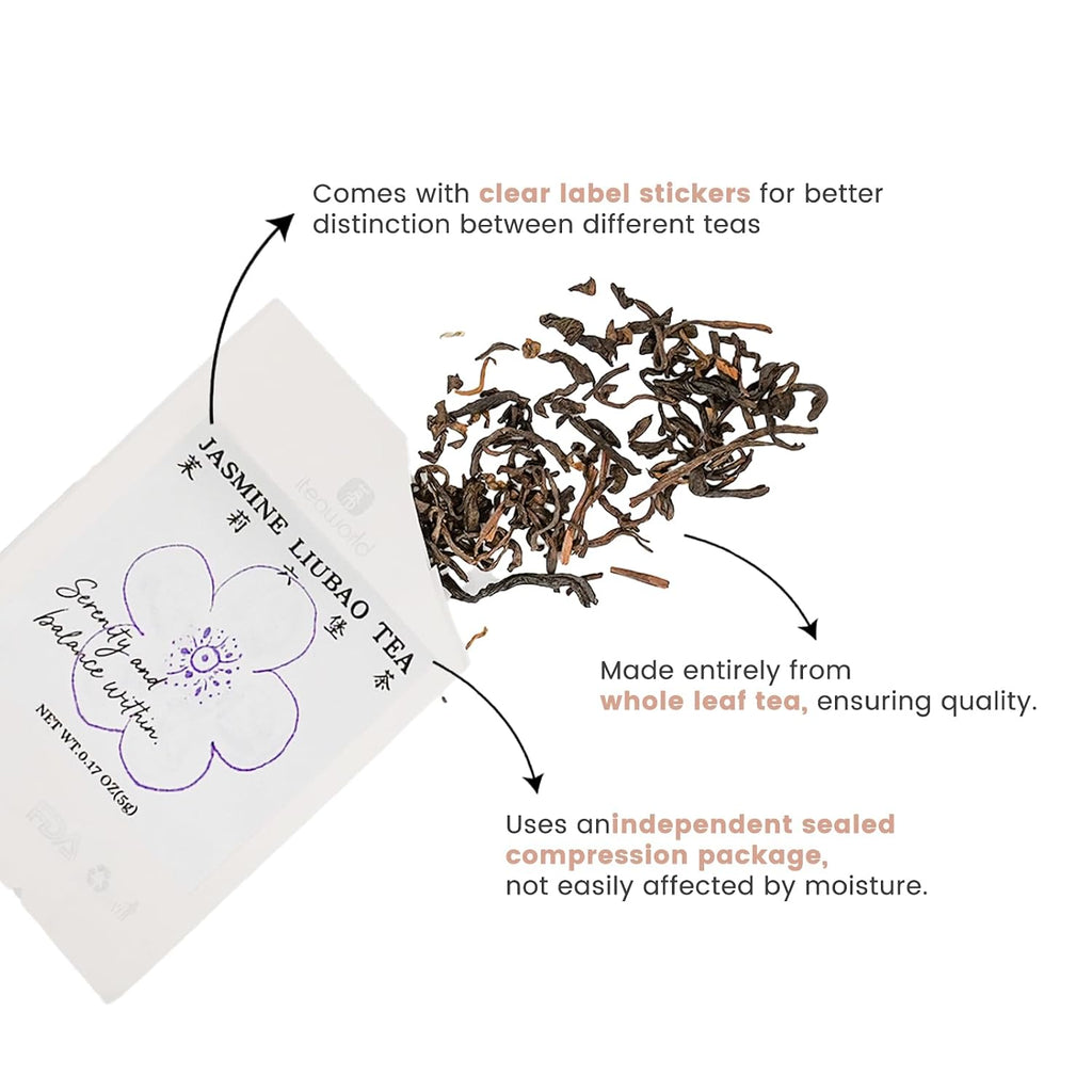 Chinese 10 Naturally Floral Loose Leaf Tea Sampler Gift Set,3.5Oz | up to 250 Cups|Rose Black Tea,Jasmine Green Tea Ect.|No Artificial Flavoring|Each Flavor 2 Packs|Great Tea Bags Variety Pack