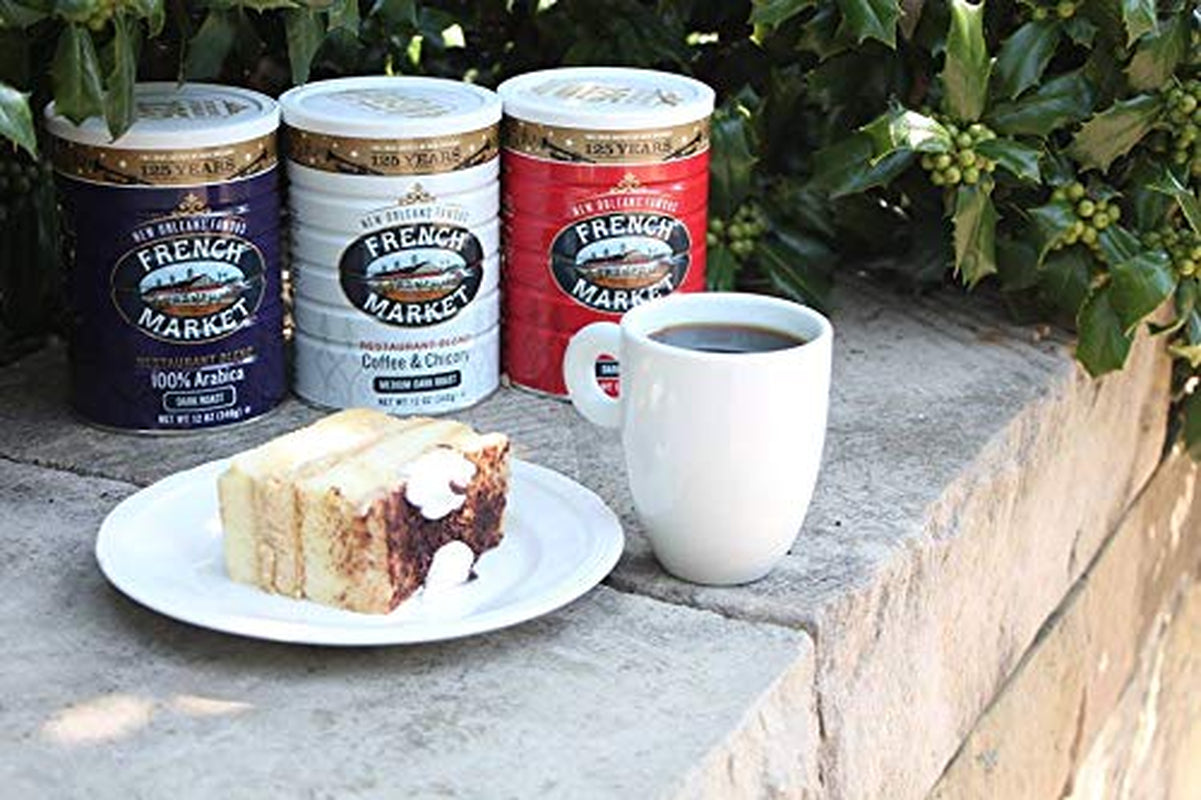 Coffee & Chicory Dark Roast Ground Coffee,12Oz Can,(Pack of 2)