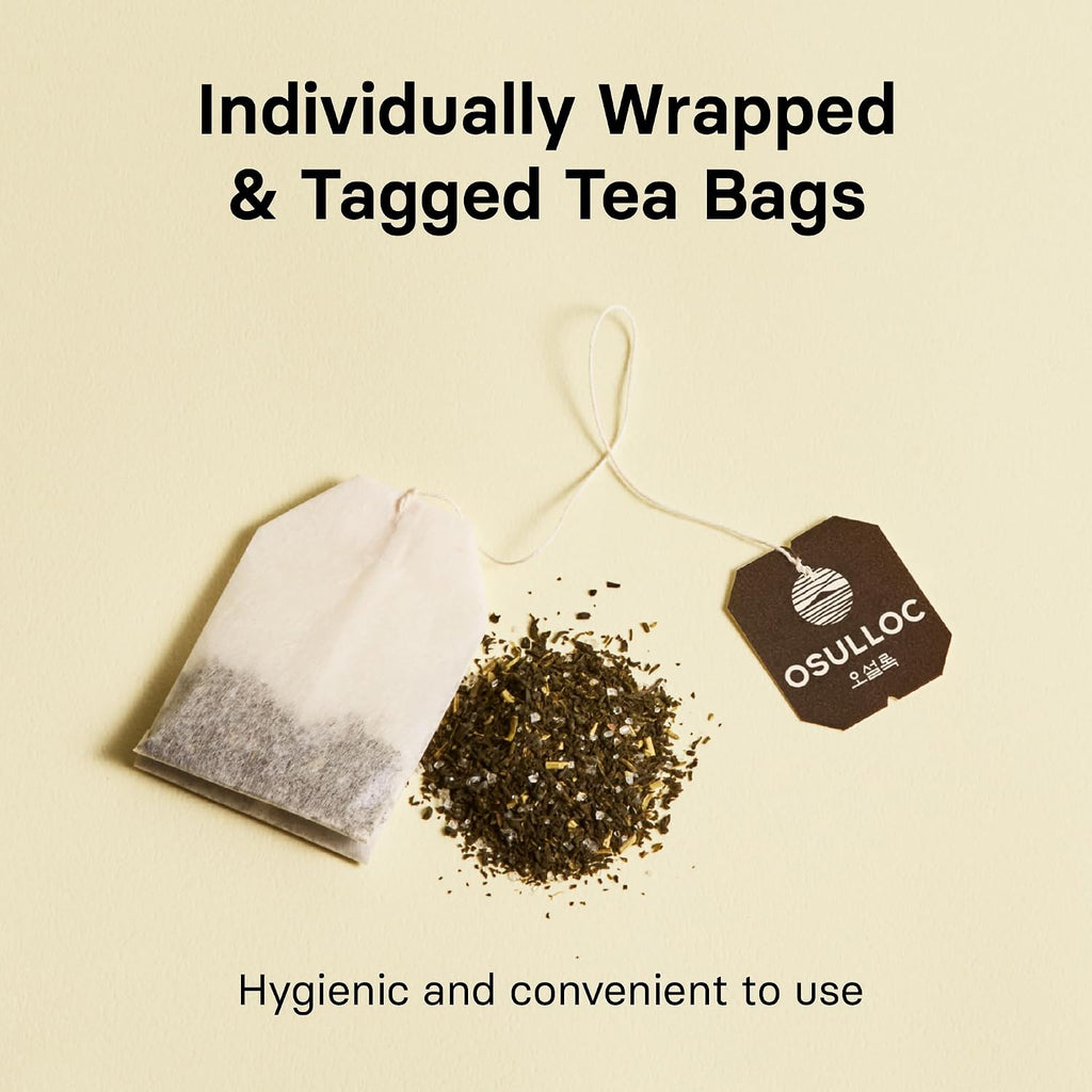 Canola & Apricot Tea (Aromatic Canola Flower & Apricot), Premium Blended Tea from Jeju, Tea Bag Series 20 Count