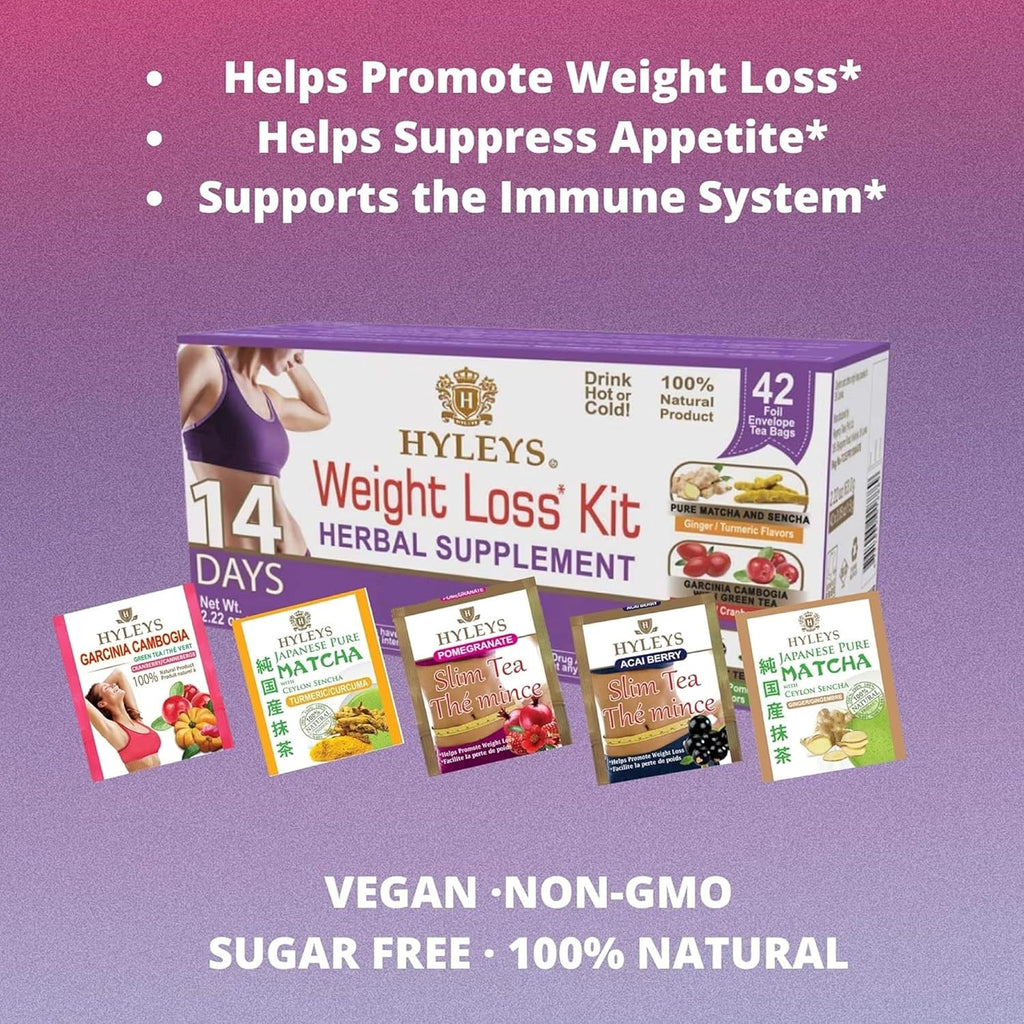 14 Day Weight Loss Tea, Garcinia & Matcha Green Tea, 42 Tea Bags