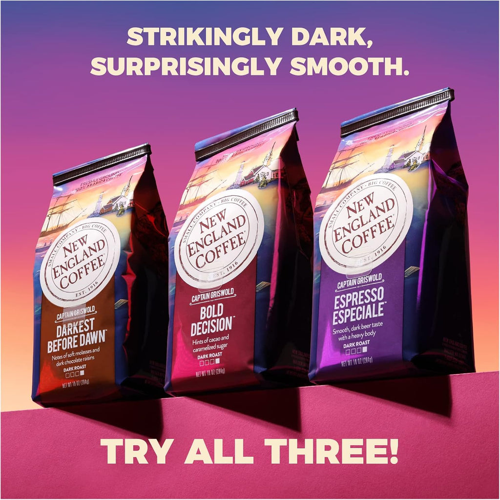 Dark Roast Ground Coffee Variety Pack - 10Oz Bag (Pack of 3)