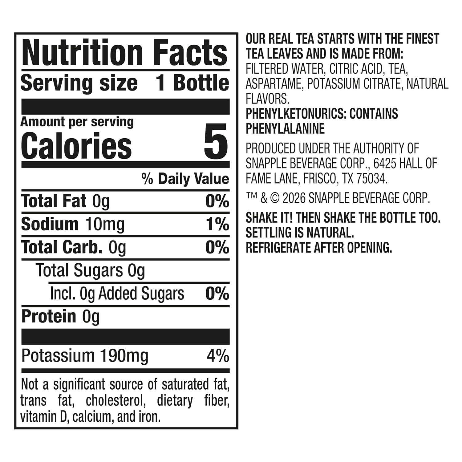 Zero Sugar Lemon Iced Tea, 16 Fl Oz, Pack of 12